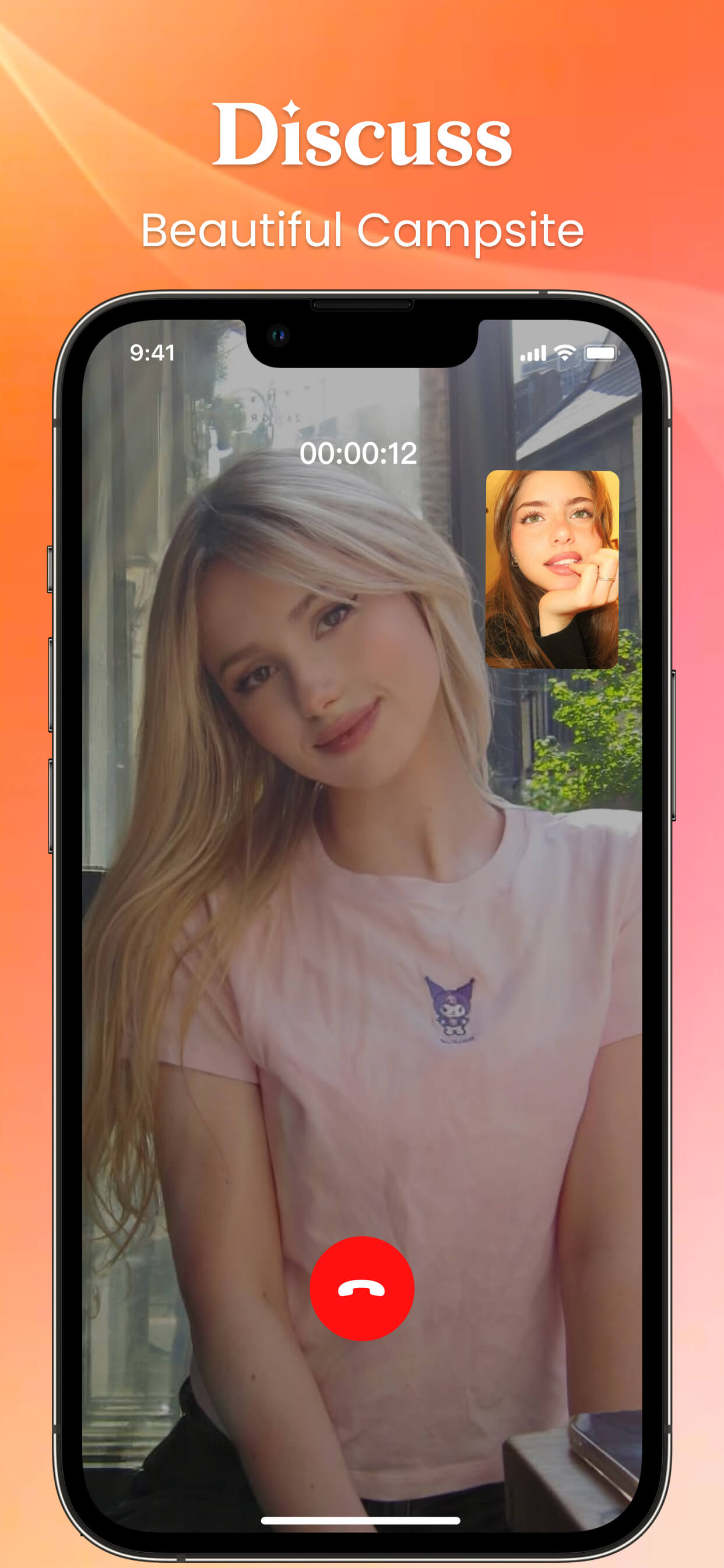 Video call discussing travel plans